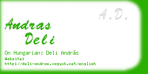 andras deli business card